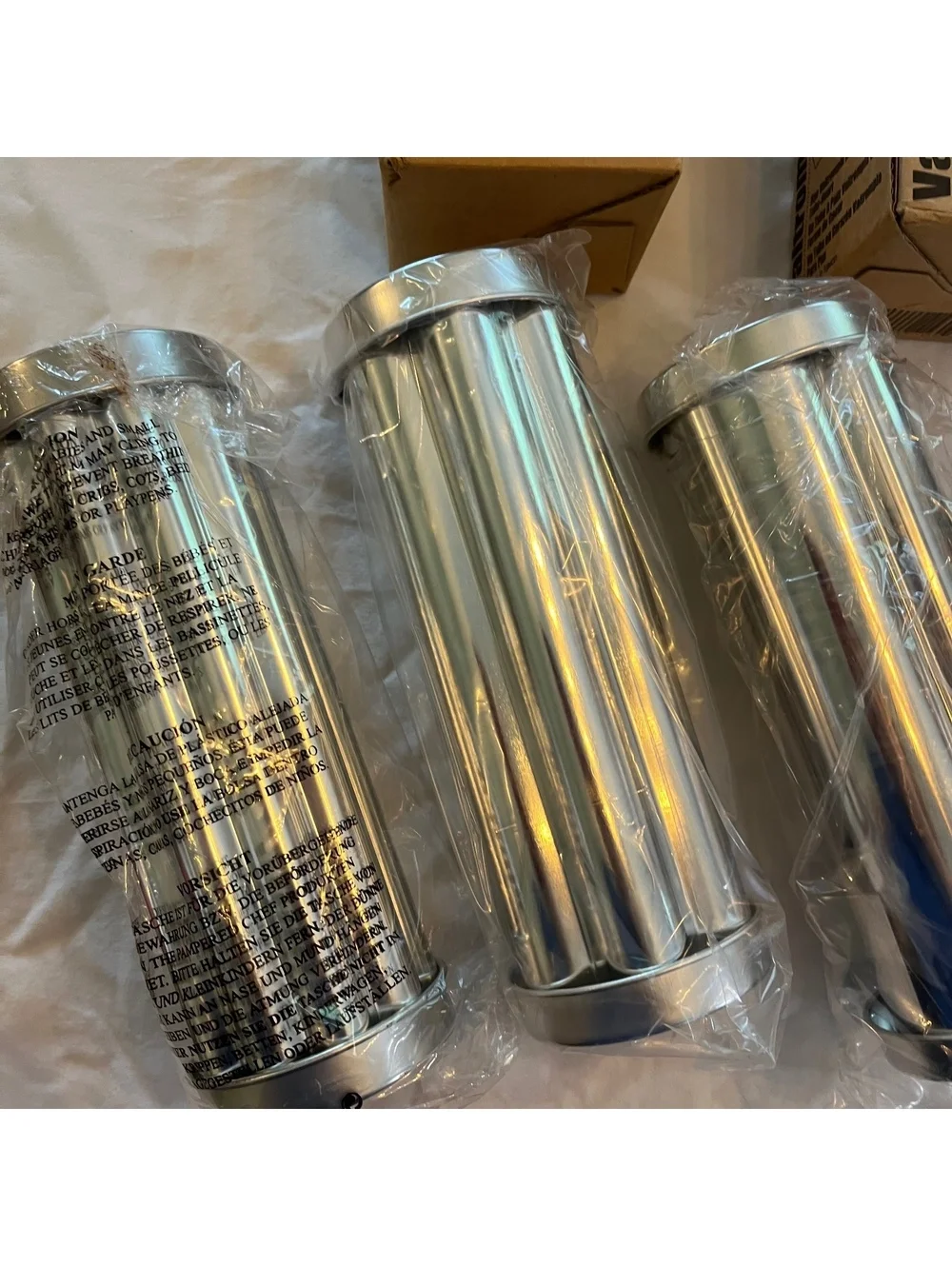 New Lot of 3 Pampered Chef Valtrompia Bread Tubes Heart Flower Scallop